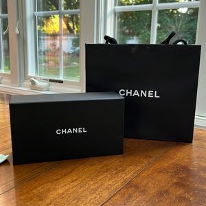Chanel sunglasses box (empty) and the chanel bag that they came in also empty